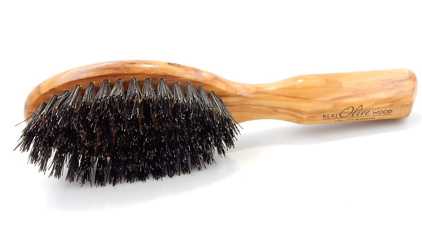 Die edle Kleine - die Haarbürste aus Olivenholz