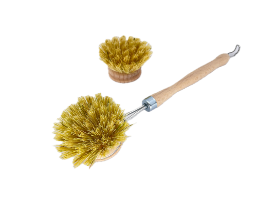 Spülbürste aus veganer Naturfibre inkl. Ersatzkopf
